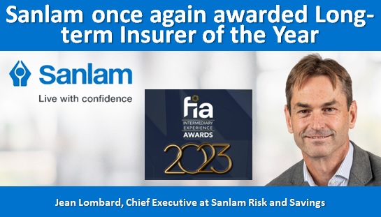Sanlam once again awarded Long-term Insurer of the Year