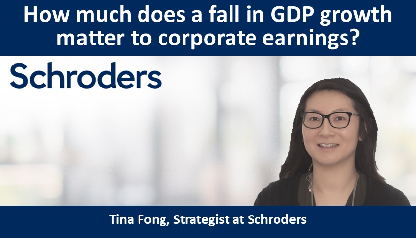 How much does a fall in GDP growth matter to corporate earnings?