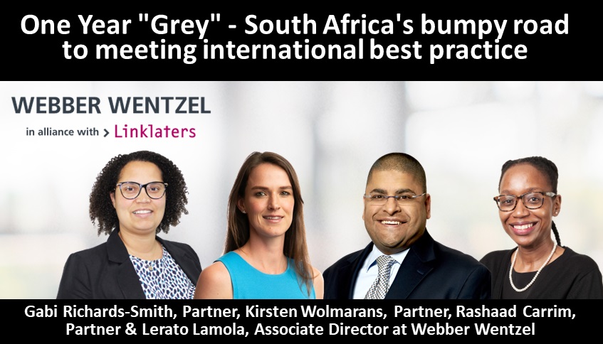One Year “Grey” – South Africa’s bumpy road to meeting international best practice