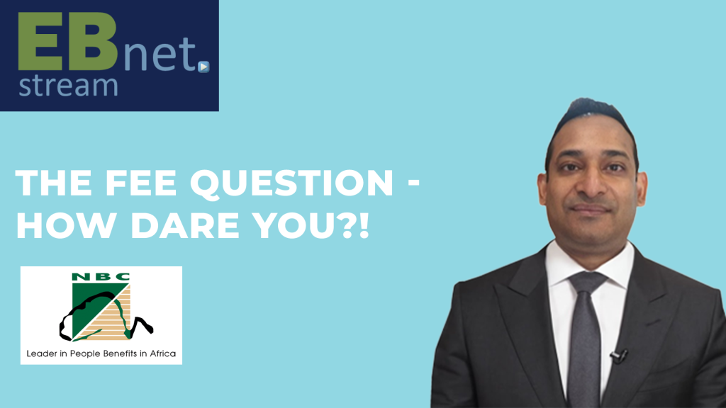The fees question - how dare you?!